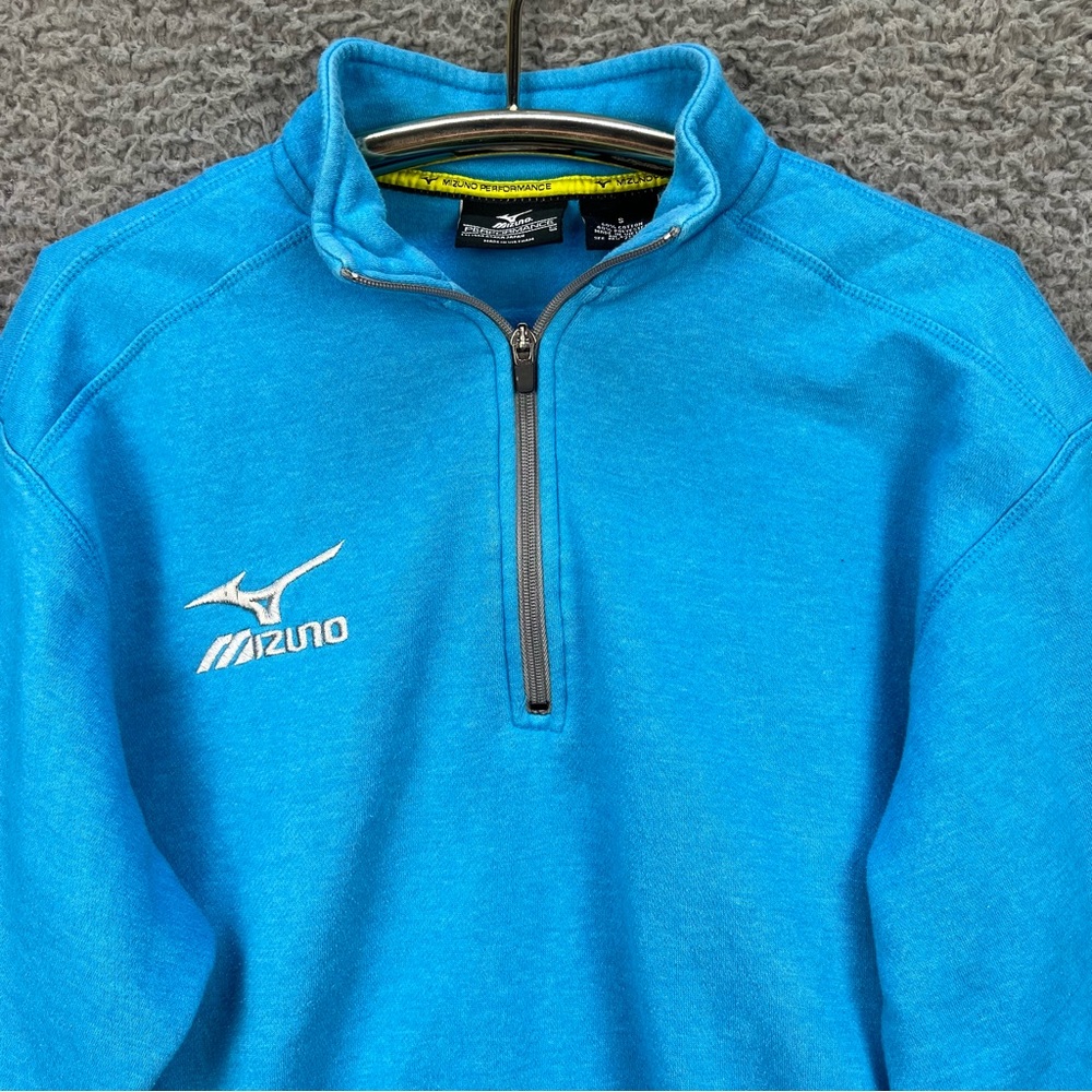 Mizuno Sweater Pullover Womens Small Lightweight 1/4 Zip Running Athletic Blue